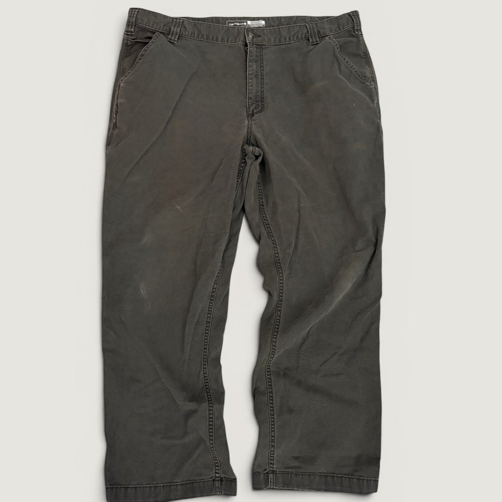 Carhartt BN2291 Relaxed Fit Canvas Carpenter Mens Pants 42x30 Charcoal Workwear